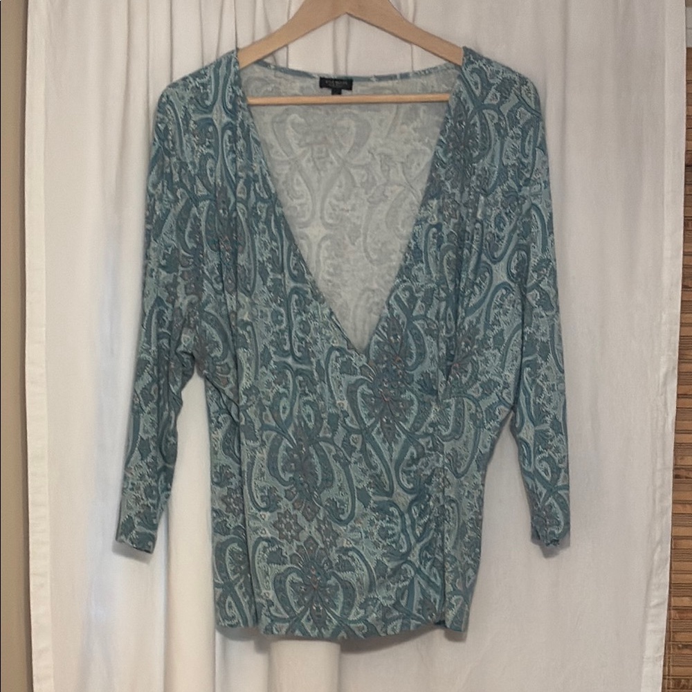 Talbots Women’s Plus Petites V-Neck Blouse